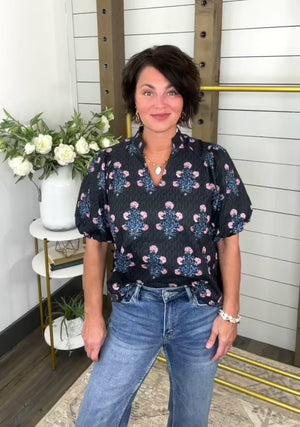 Noir Garden Top