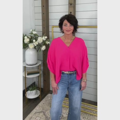 No Doubt About It Oversize Blouse