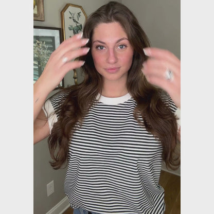 Signature Stripe Contrast Tee