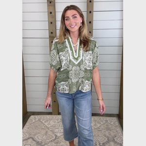 RESTOCKING 8/31-Every Which Way Print Top
