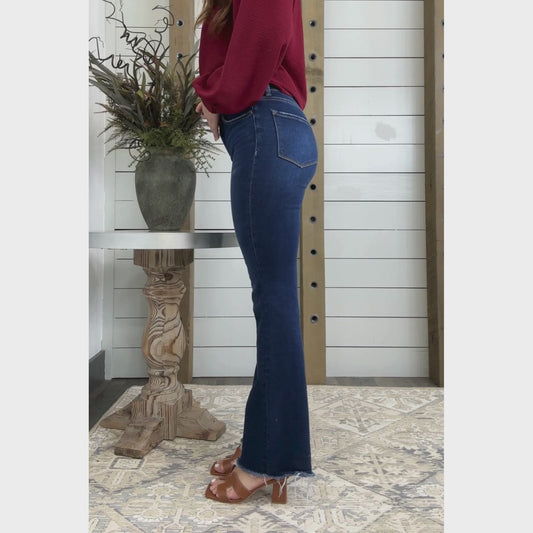 Eden Raw Hem Bootcut Denim