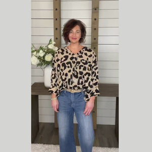 Wild Ways Oversize Leopard Top