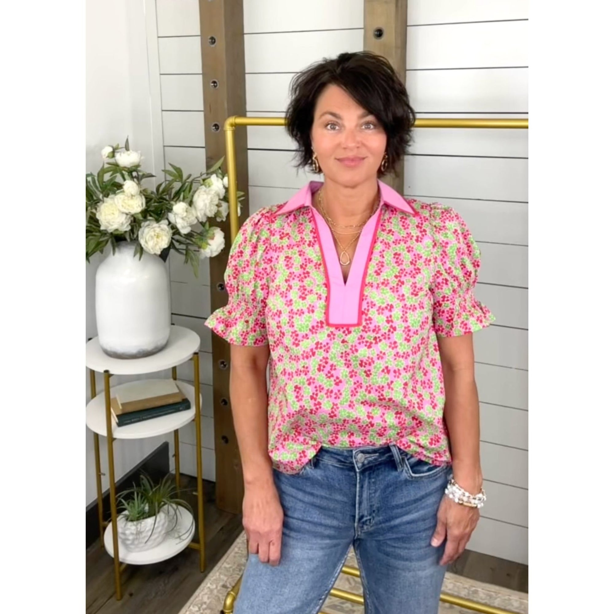 Puff & Petals Top