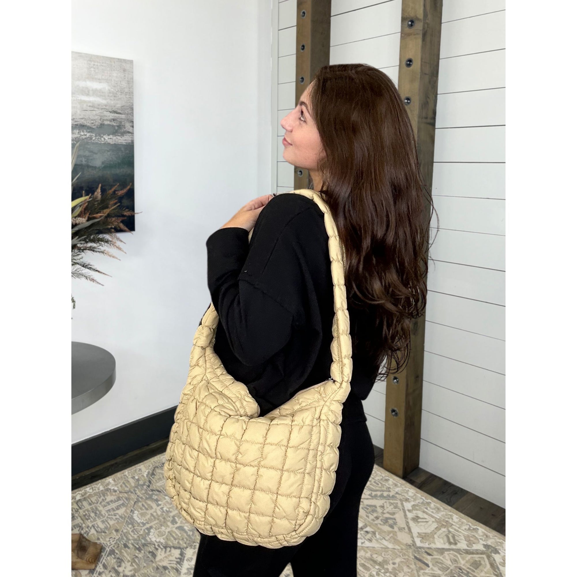 Here & Now Quilted Shoulder Bag