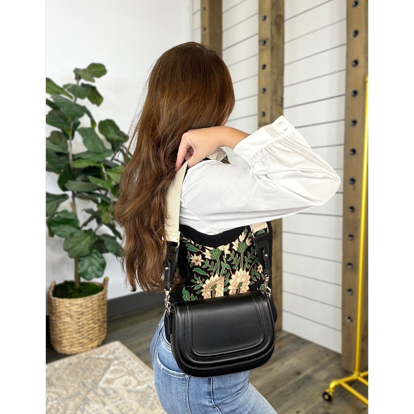 Vanilla Bean Crossbody Handbag