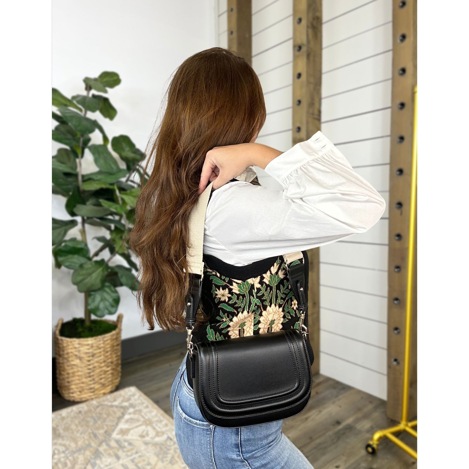 Vanilla Bean Crossbody Handbag