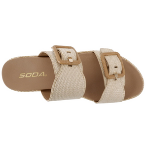 Santorini Raffia Platform Sandals