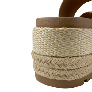 Santorini Raffia Platform Sandals