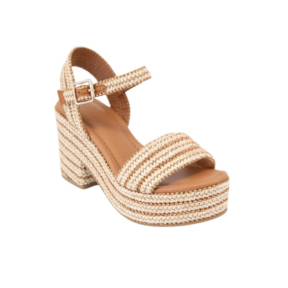 Tulum Twist Raffia Platform Sandals