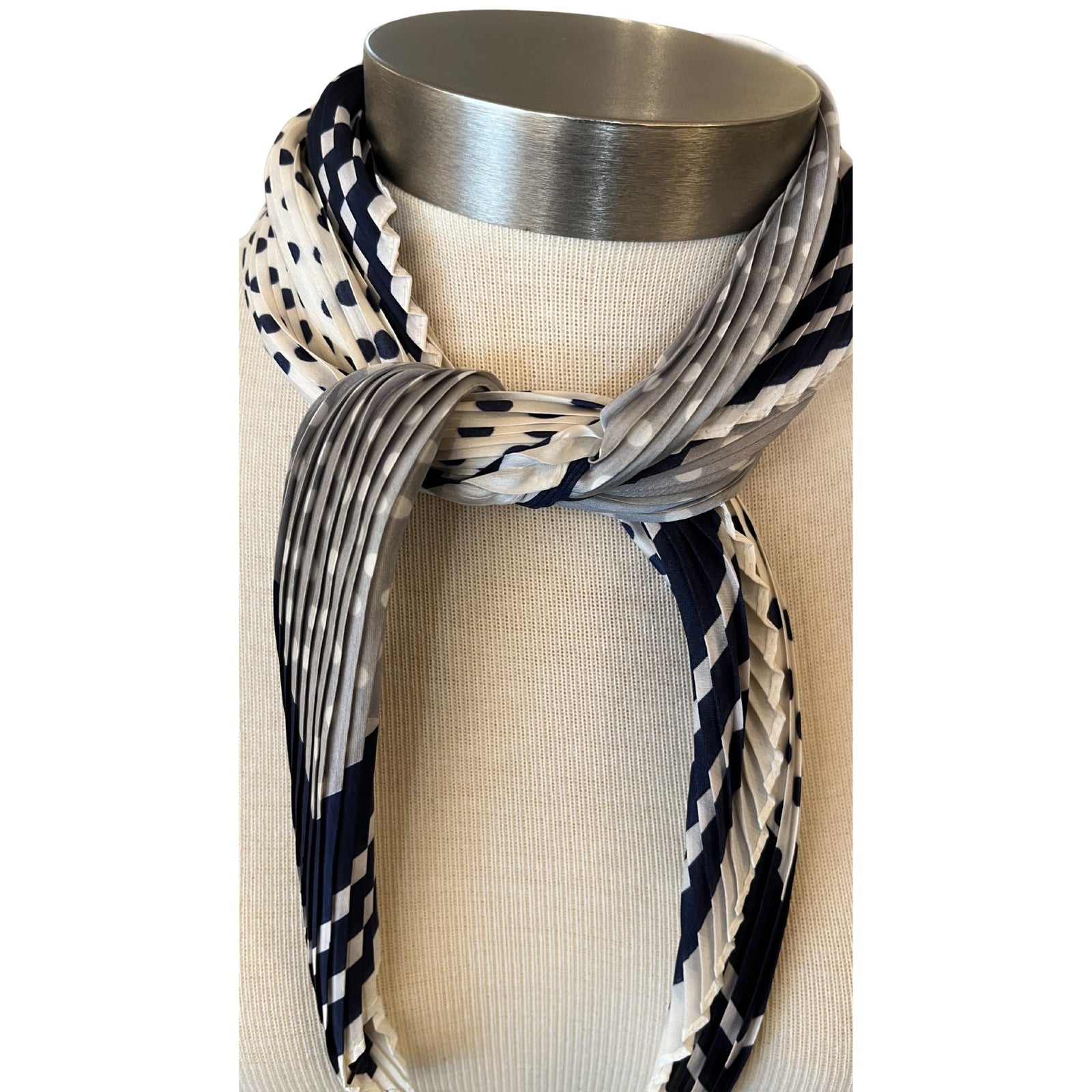 Pleated Neckerchief Scarf