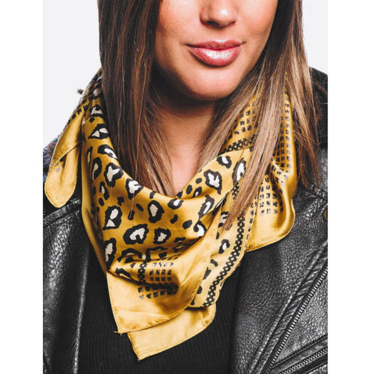 100% polyester scarf, Lightweight Print Scarf — image 3