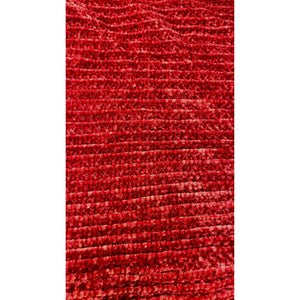 Tube Stitch Knit Fringe Scarf