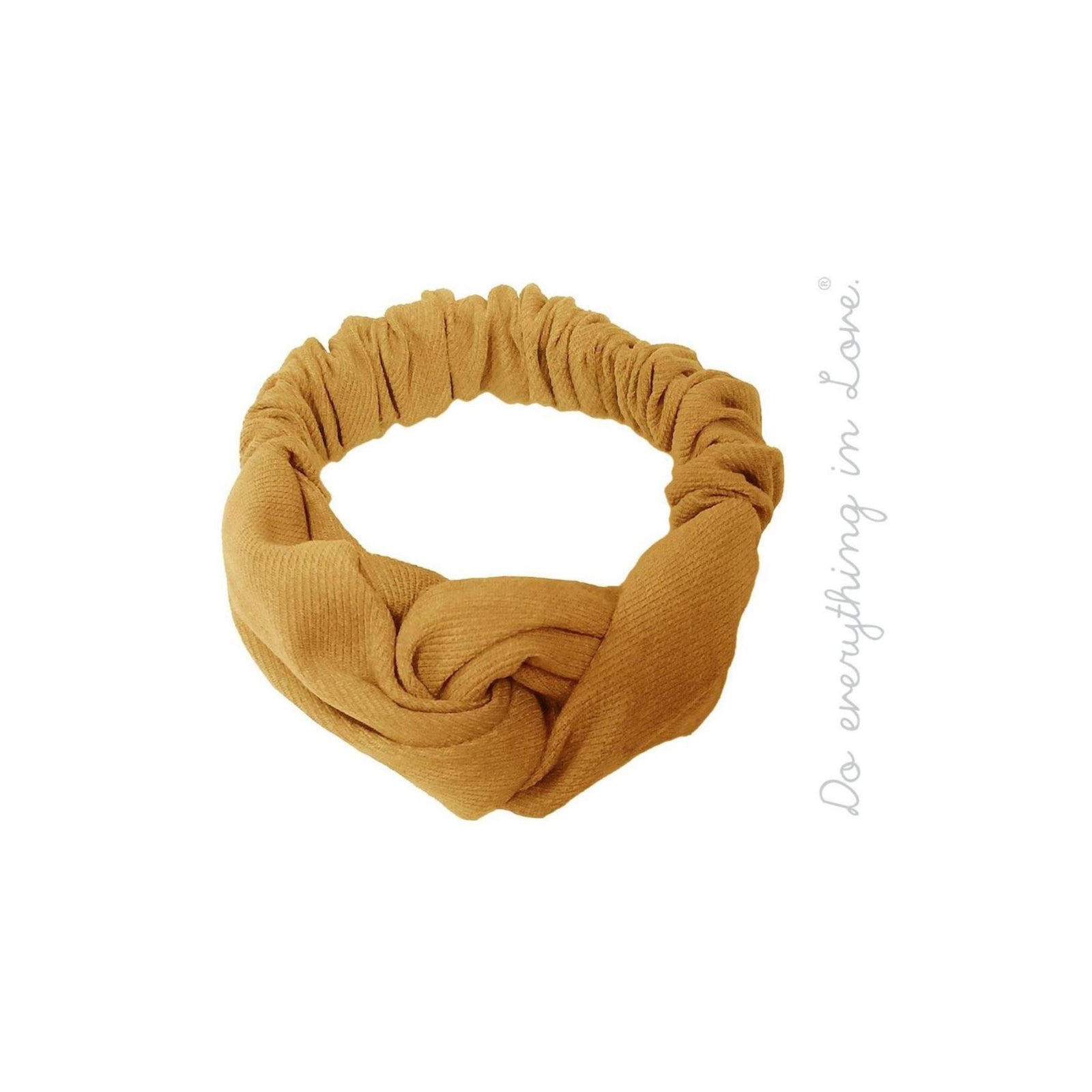 Do everything in Love brand solid color knotted hair scrunchie