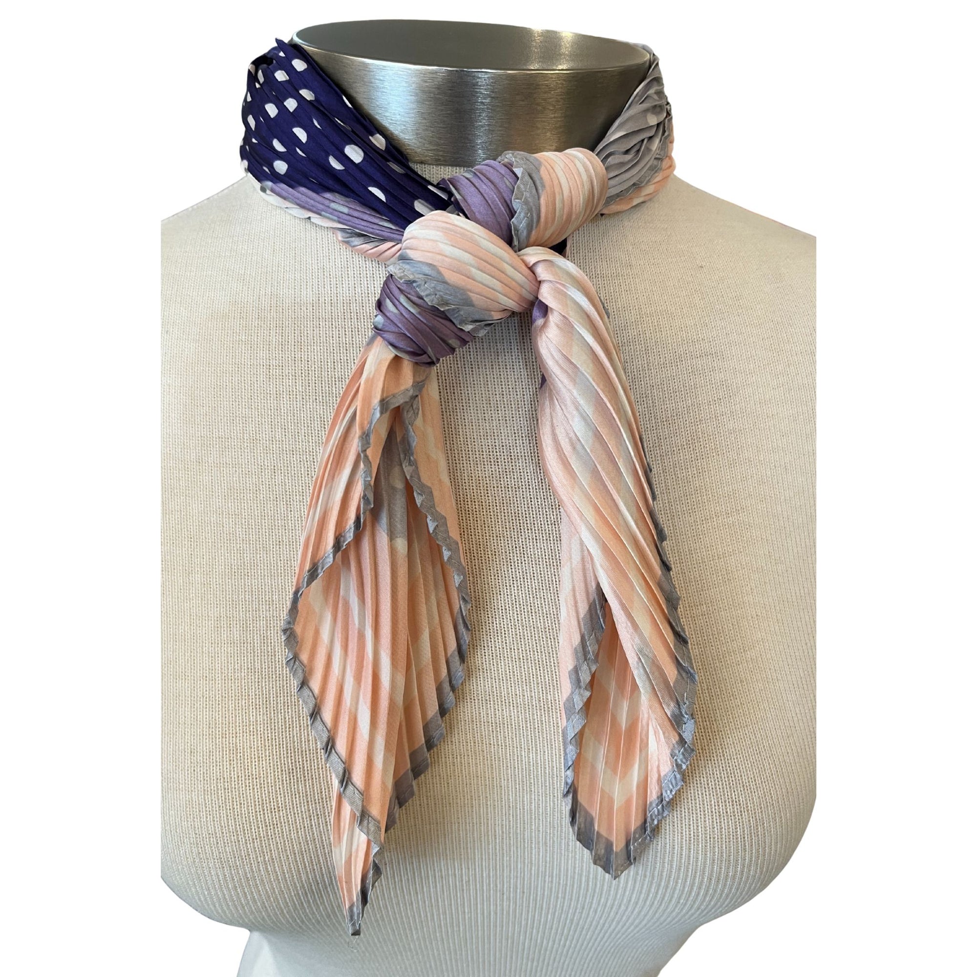 Pleated Neckerchief Scarf