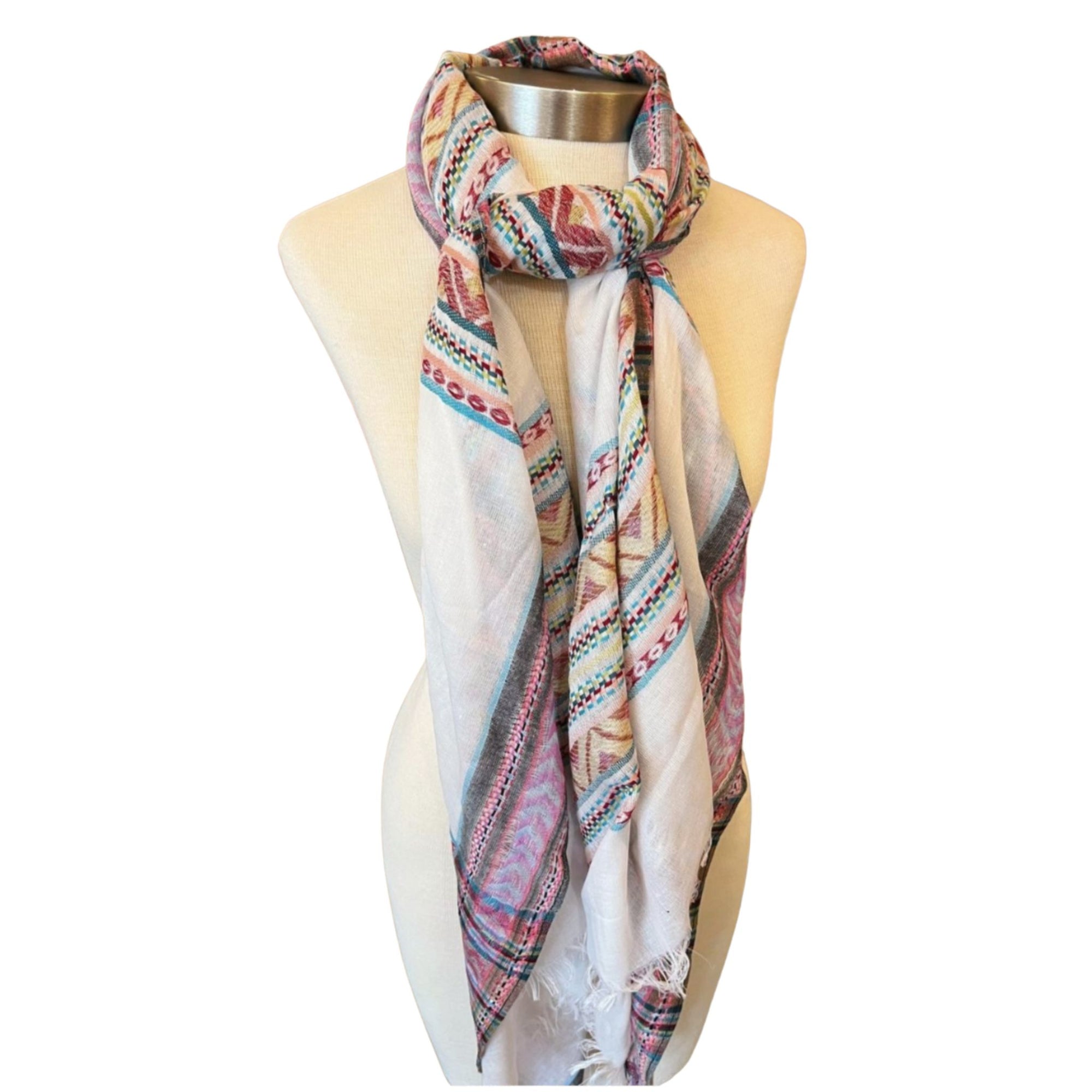 Borderprint Shawl/Scarf