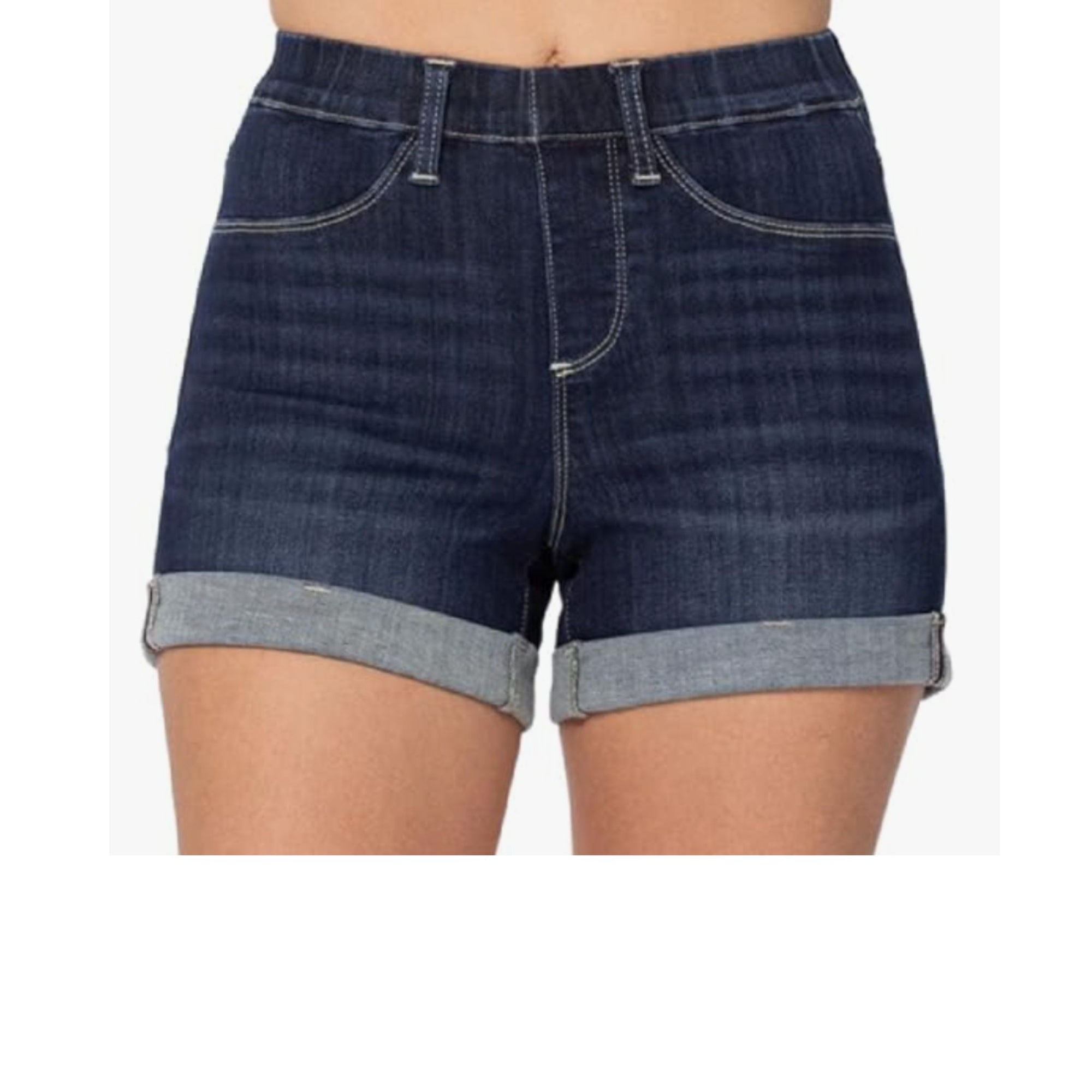 Judy Blue Pull On Denim Shorts