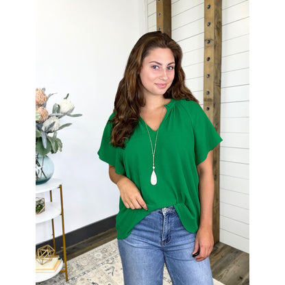 Flutter Sleeve Top