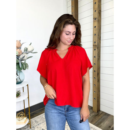 Flutter Sleeve Top