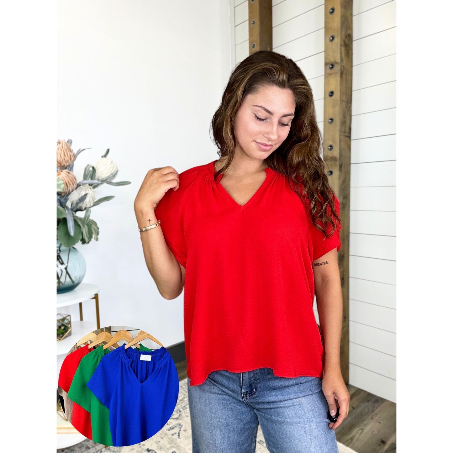 Flutter Sleeve Top