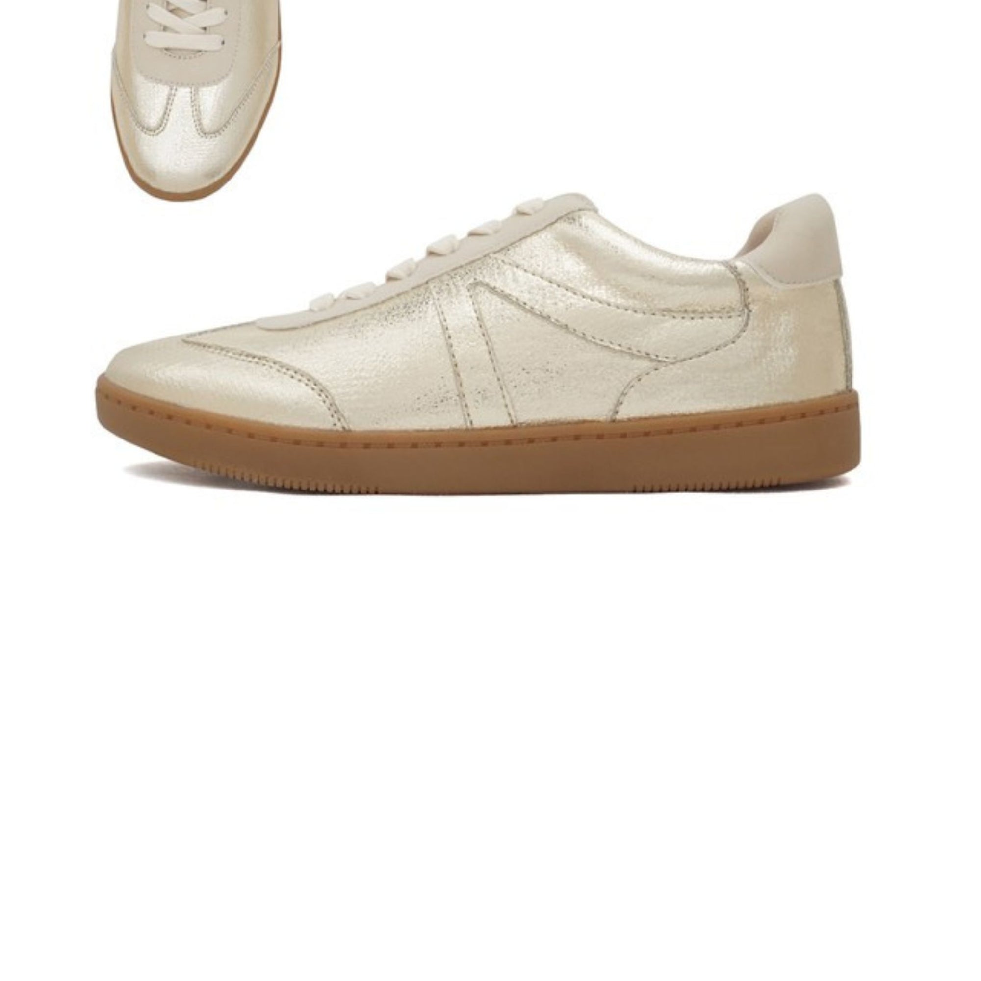 Golden Gleam Lace Up Sneakers