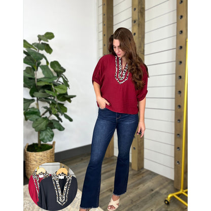 Solid Center Of Attention Top