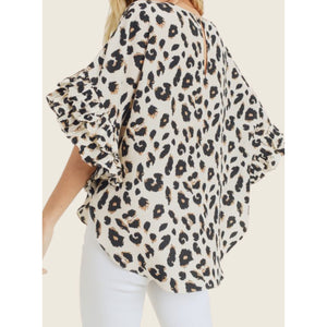 Stay Wild Leopard Print Top