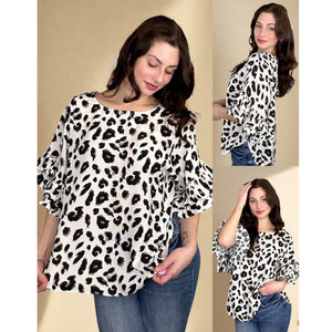 Stay Wild Leopard Print Top