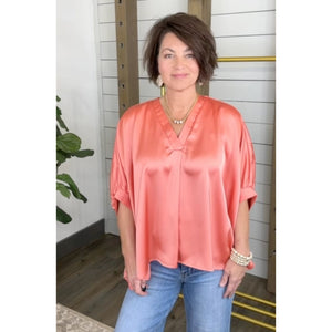 Meet Me At Sunset Oversize Blouse