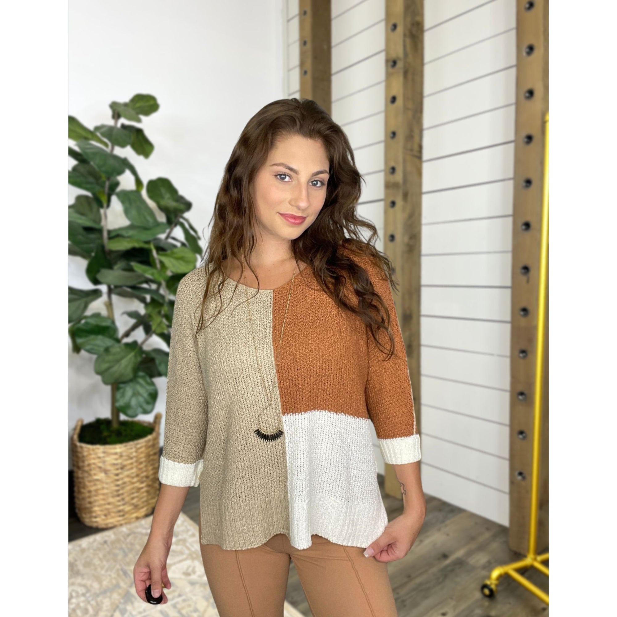 Better Together Color Block Sweater