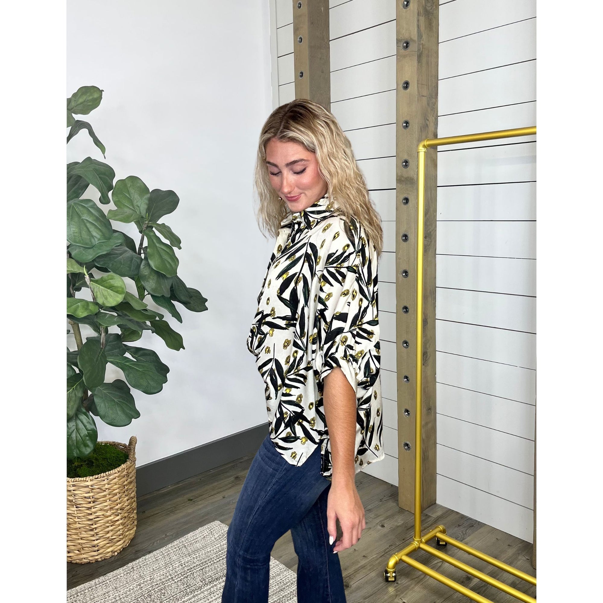 Another Glance Oversize Blouse