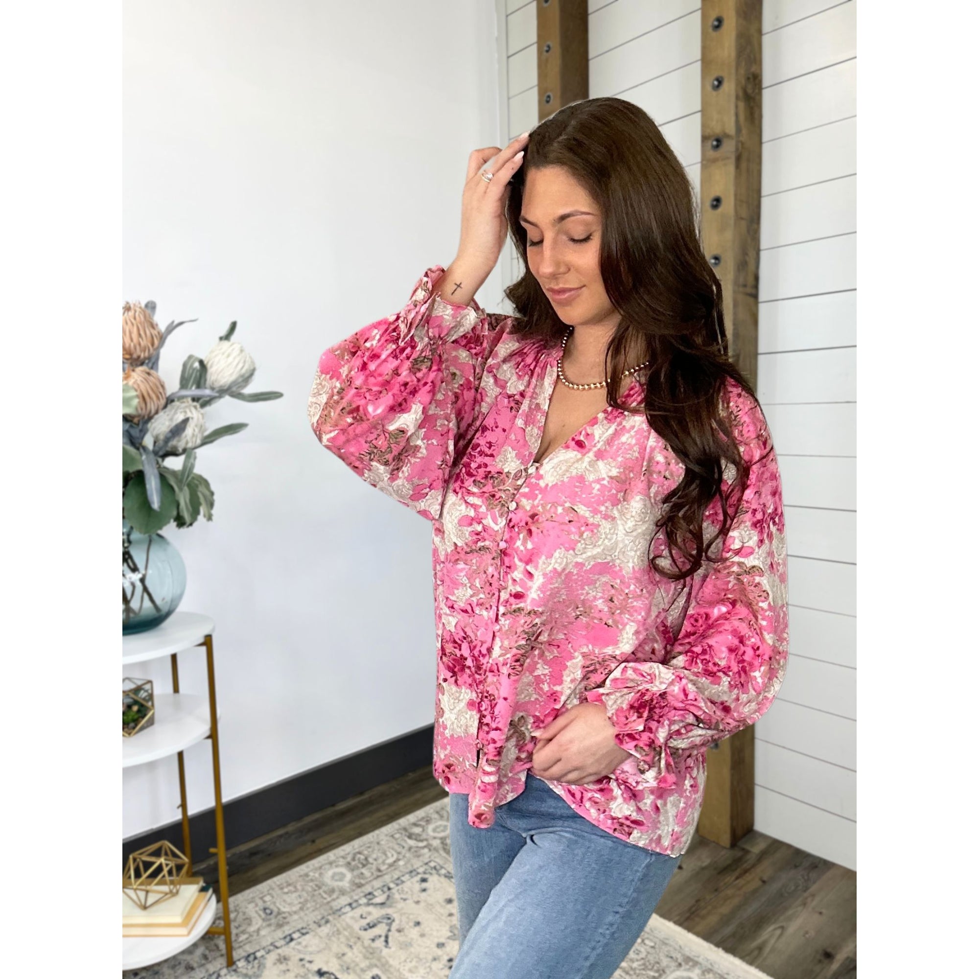 Simone Floral Top