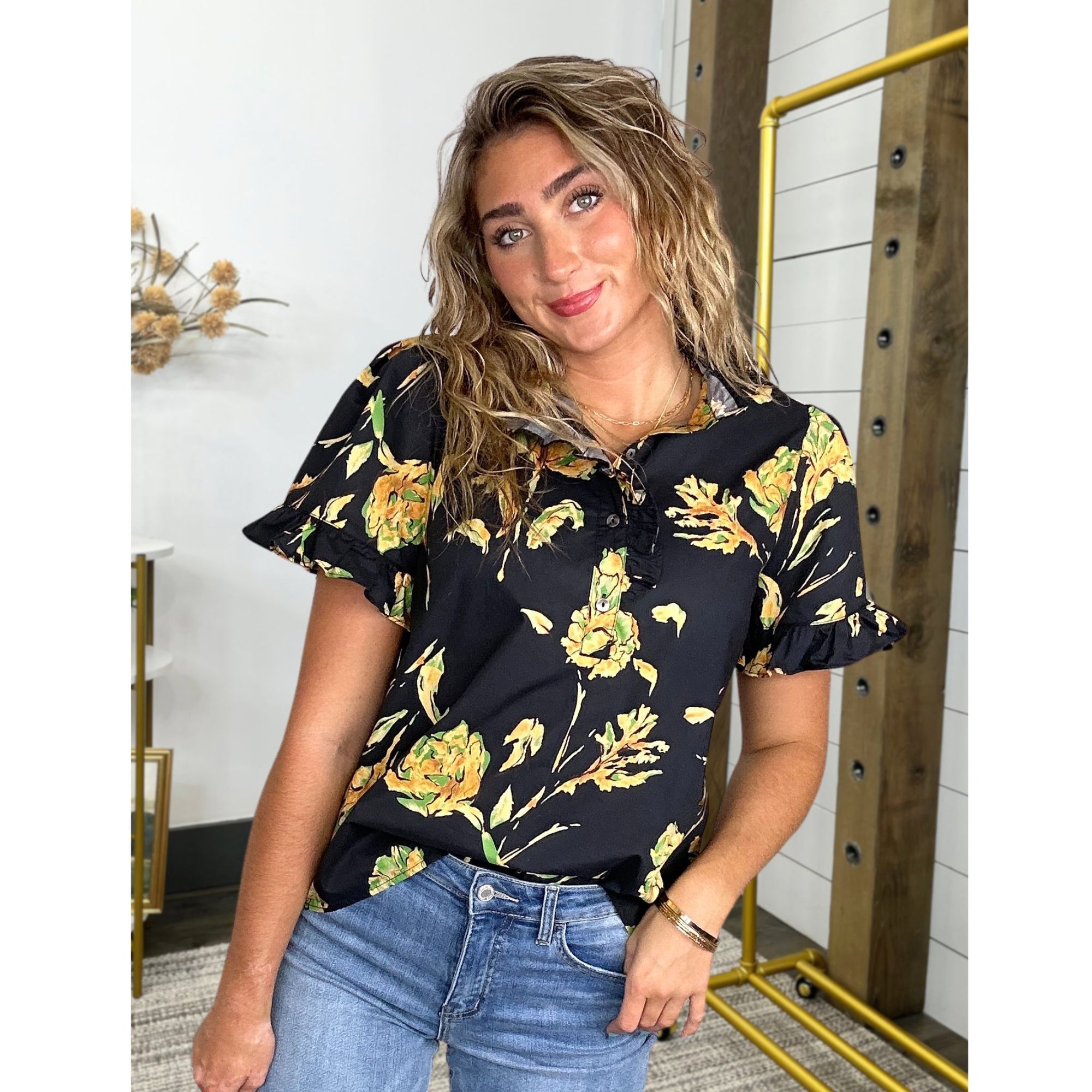 Be The One Floral Top