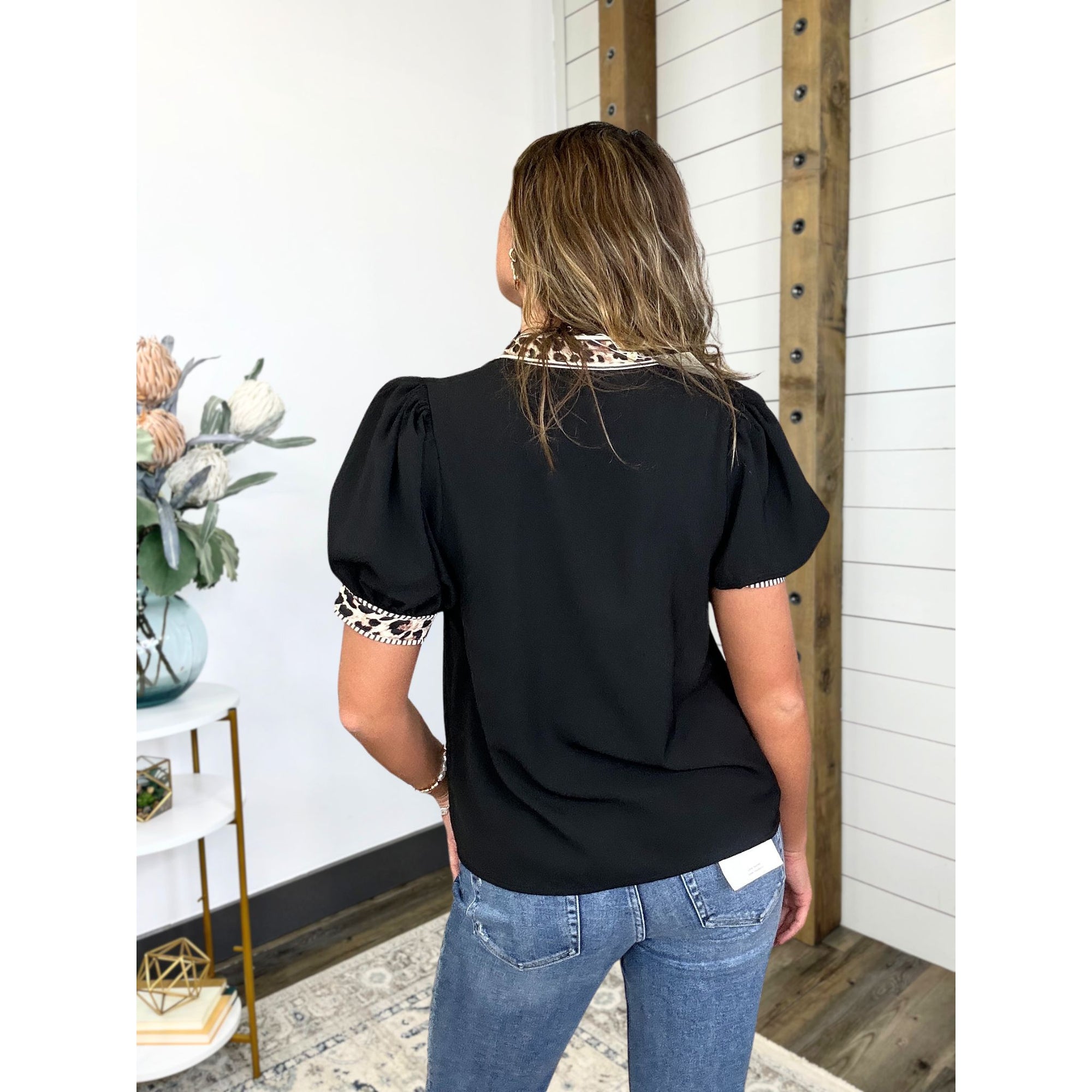 Untamed Edge Button Down Top