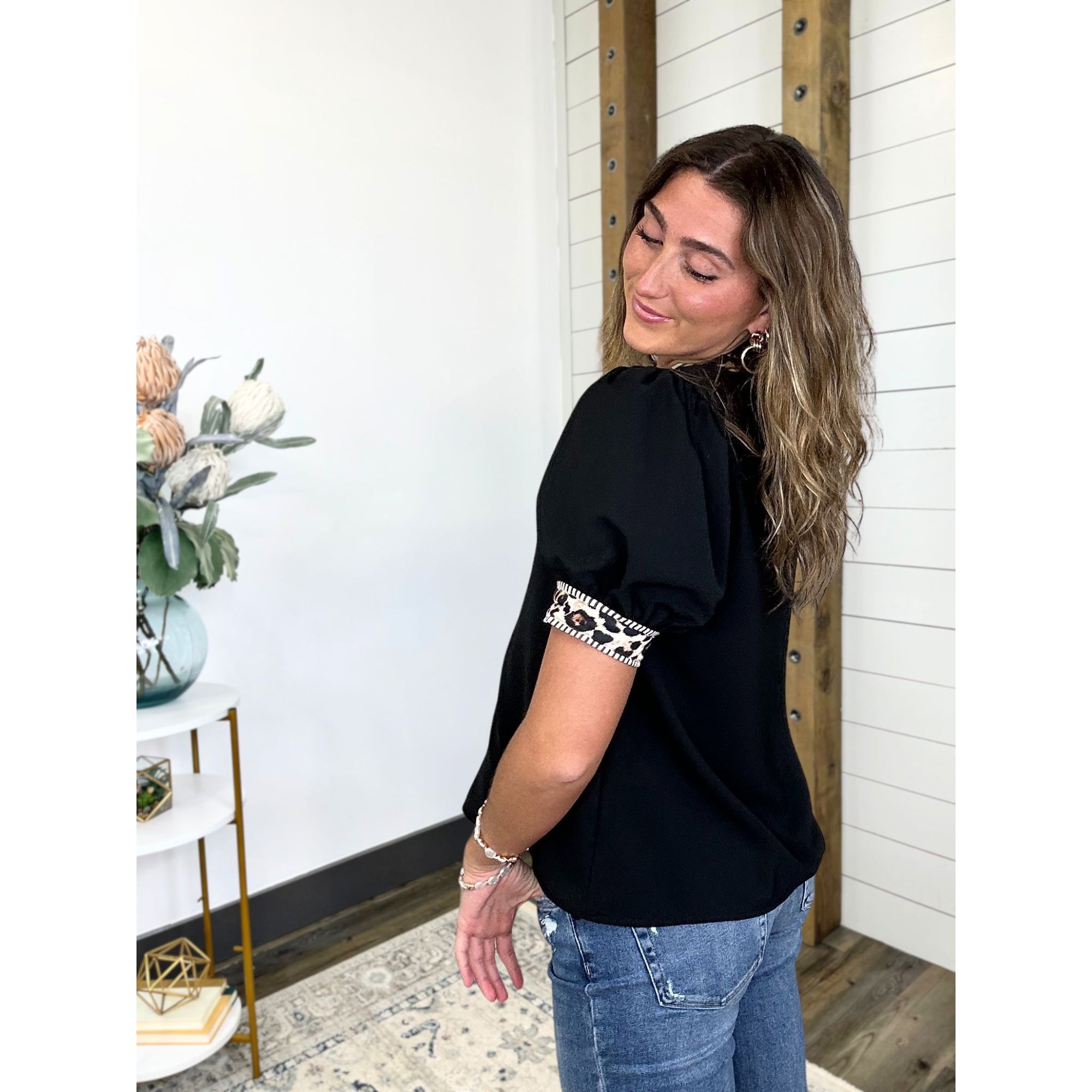 Untamed Edge Button Down Top