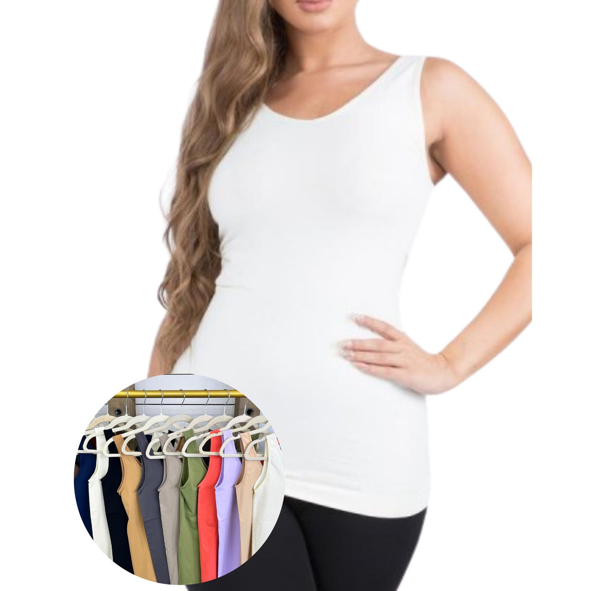 Fitted featuring scoop-neck and shoulder strap, Talkin' Tennessee Reversible Shapewear Tank