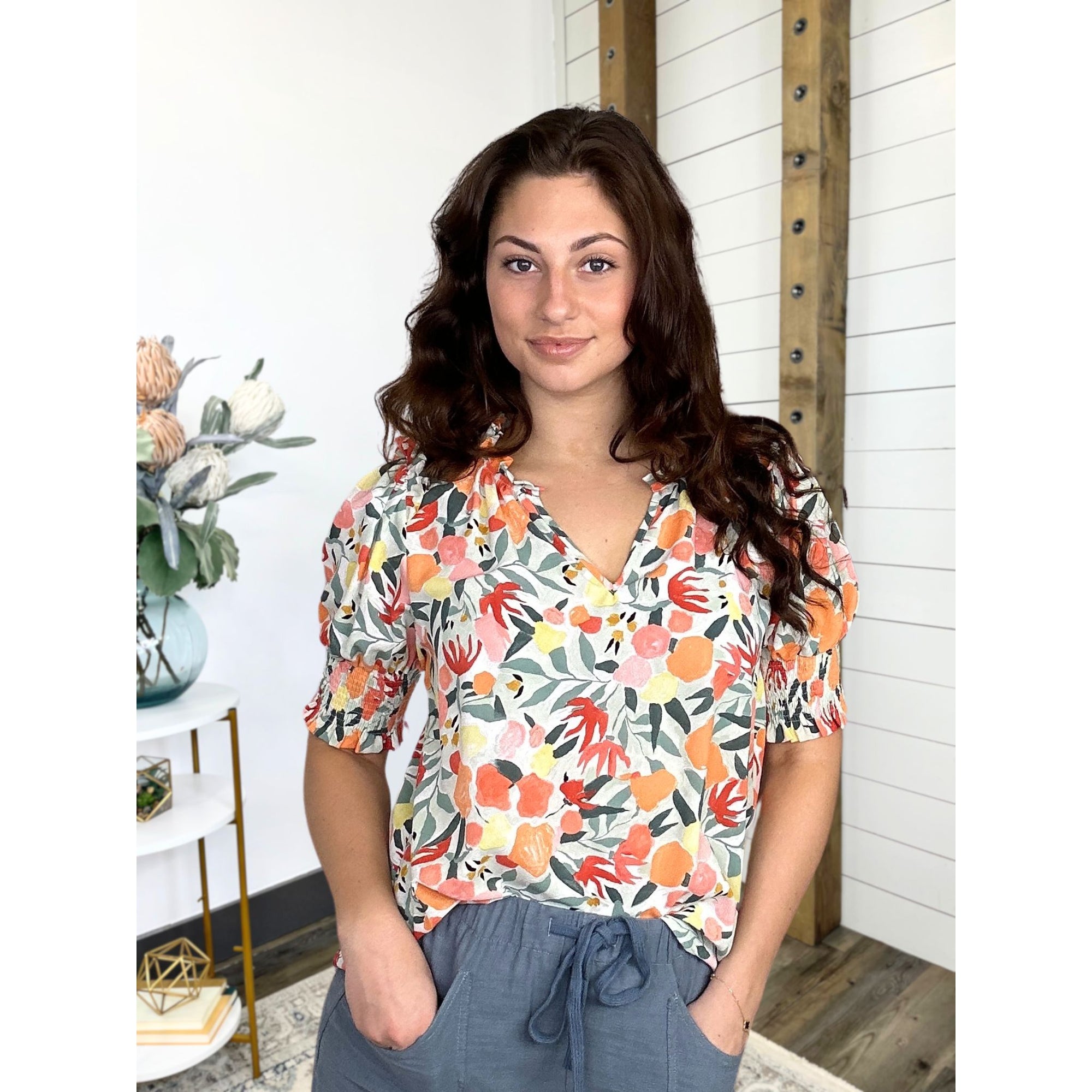 Main Squeeze Floral Top