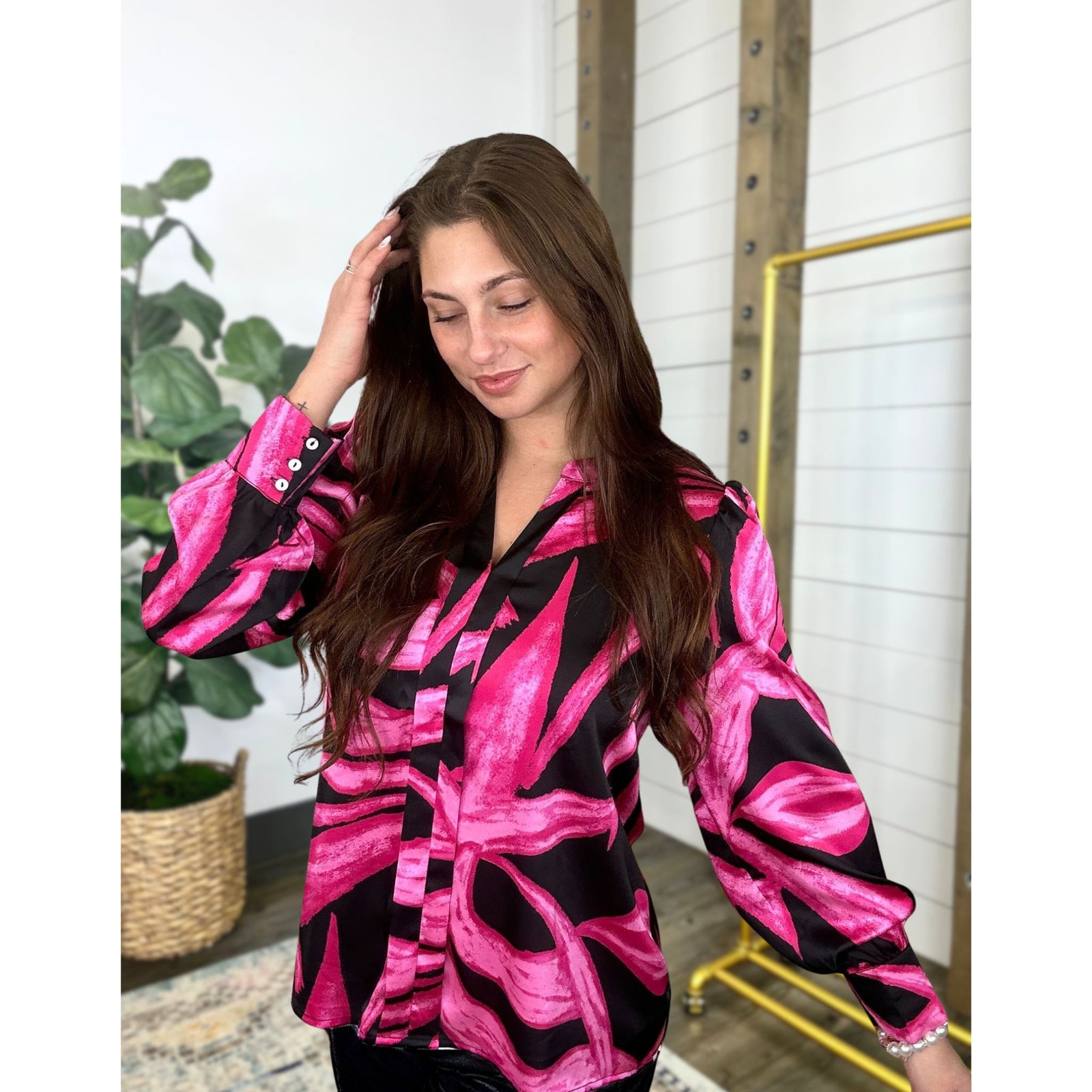 Vivid Muse Satin Blouse