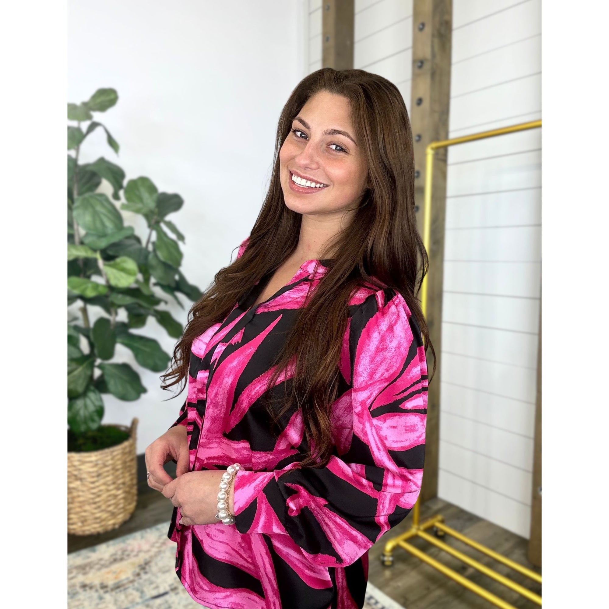 Vivid Muse Satin Blouse