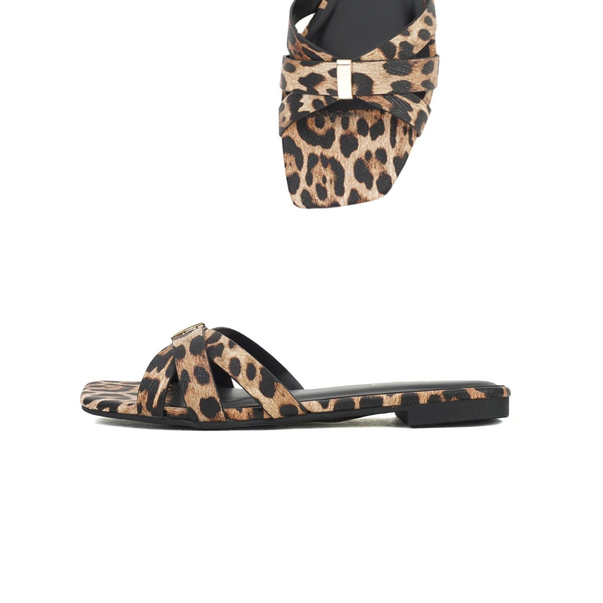 Wild Stride Leopard Sandals