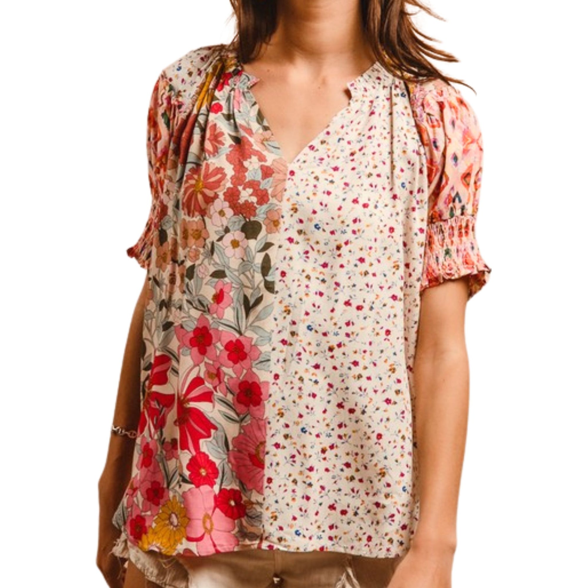 Wildflower Whisper Peasant Top