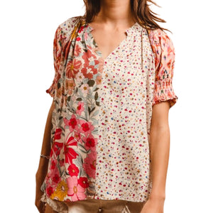 Wildflower Whisper Peasant Top