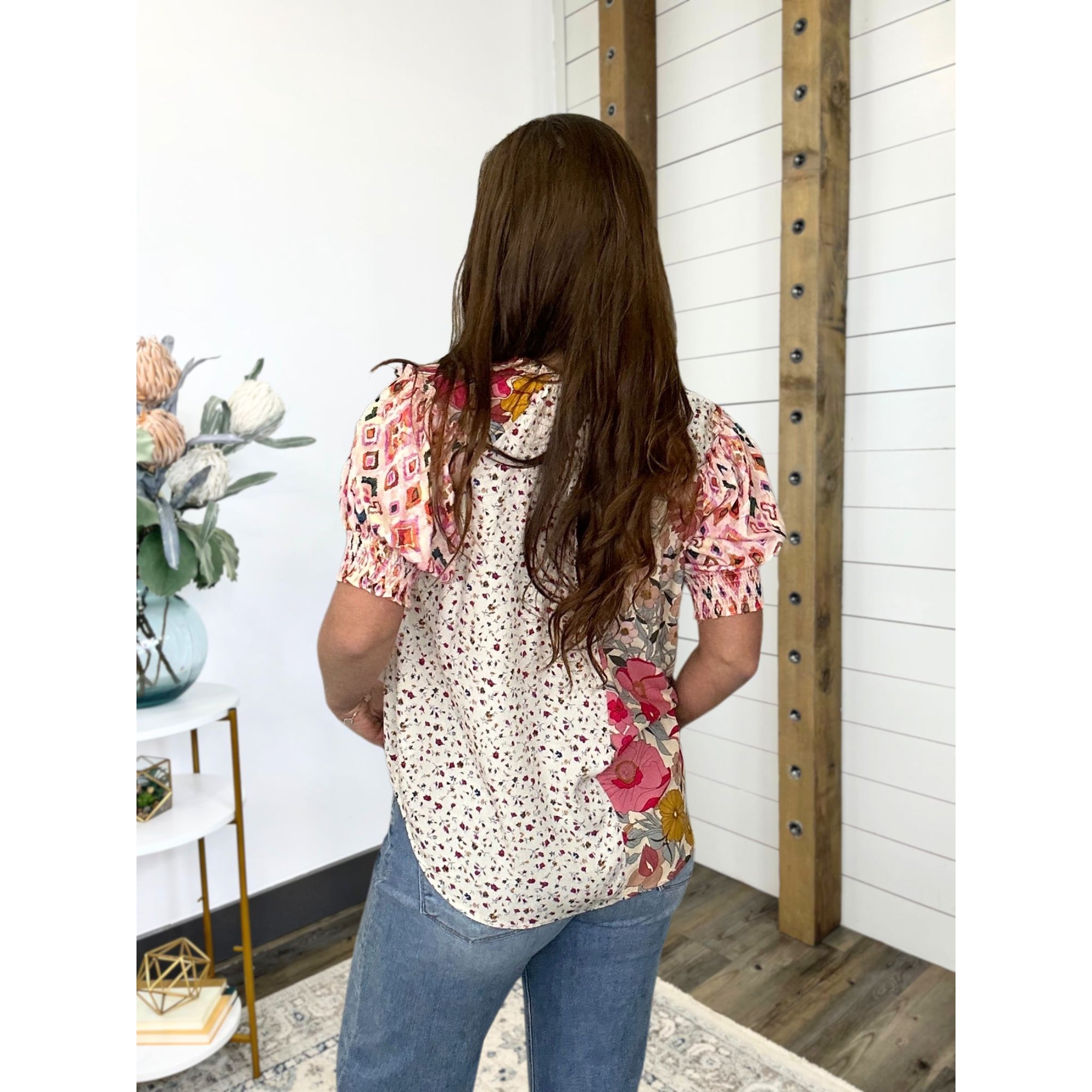 Wildflower Whisper Peasant Top