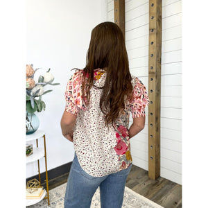 Wildflower Whisper Peasant Top