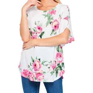 Ruffle Sleeve Floral Top