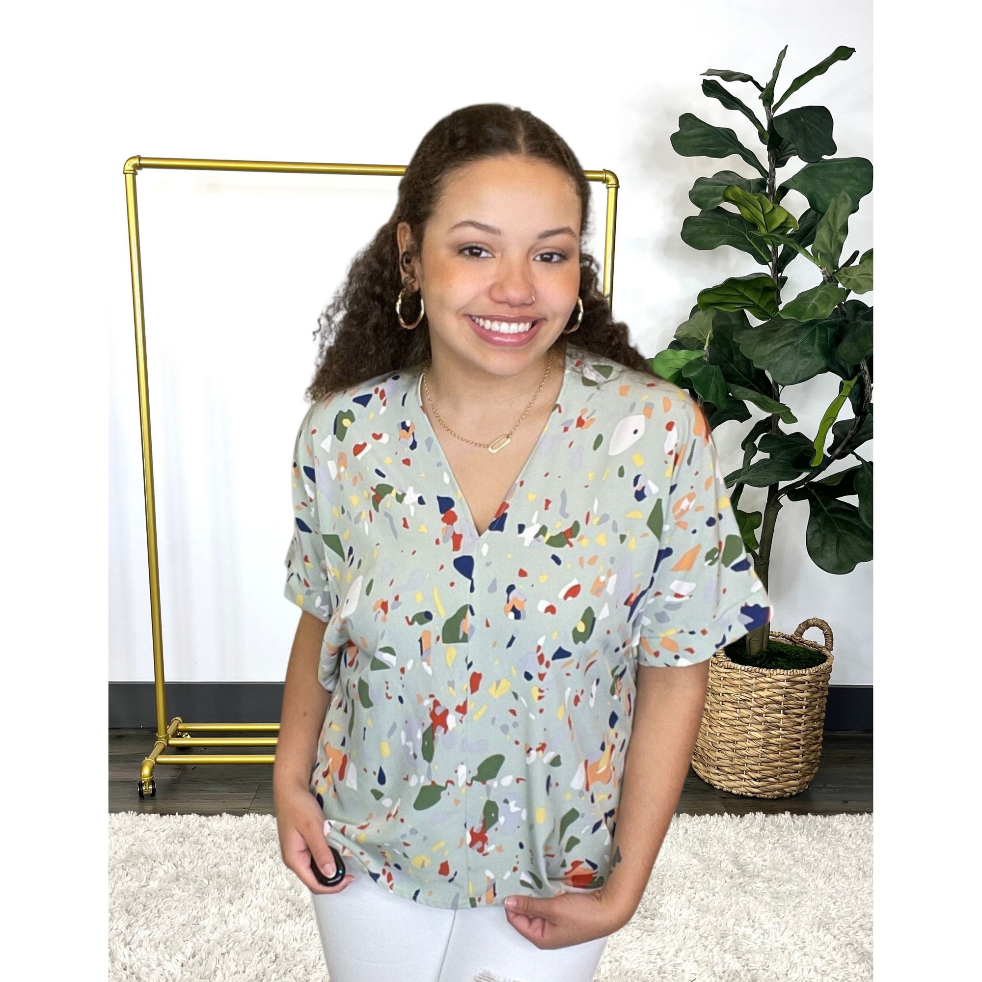 In Your Heart Confetti Blouse