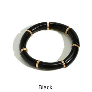 Acrylic Tube Stretch Bracelet