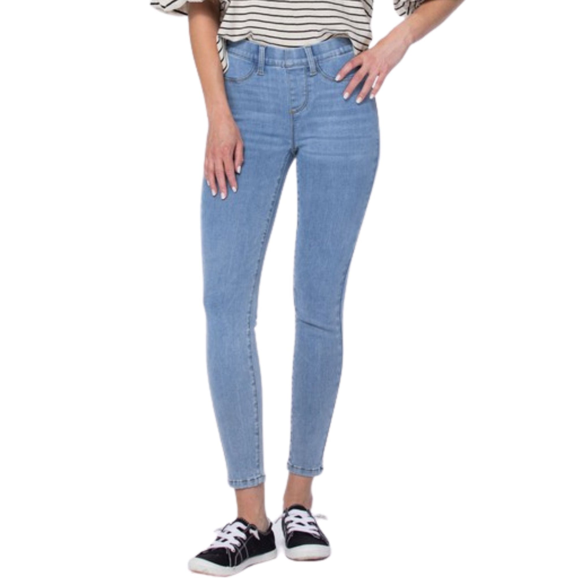 Pull ON Light Wash Jegging