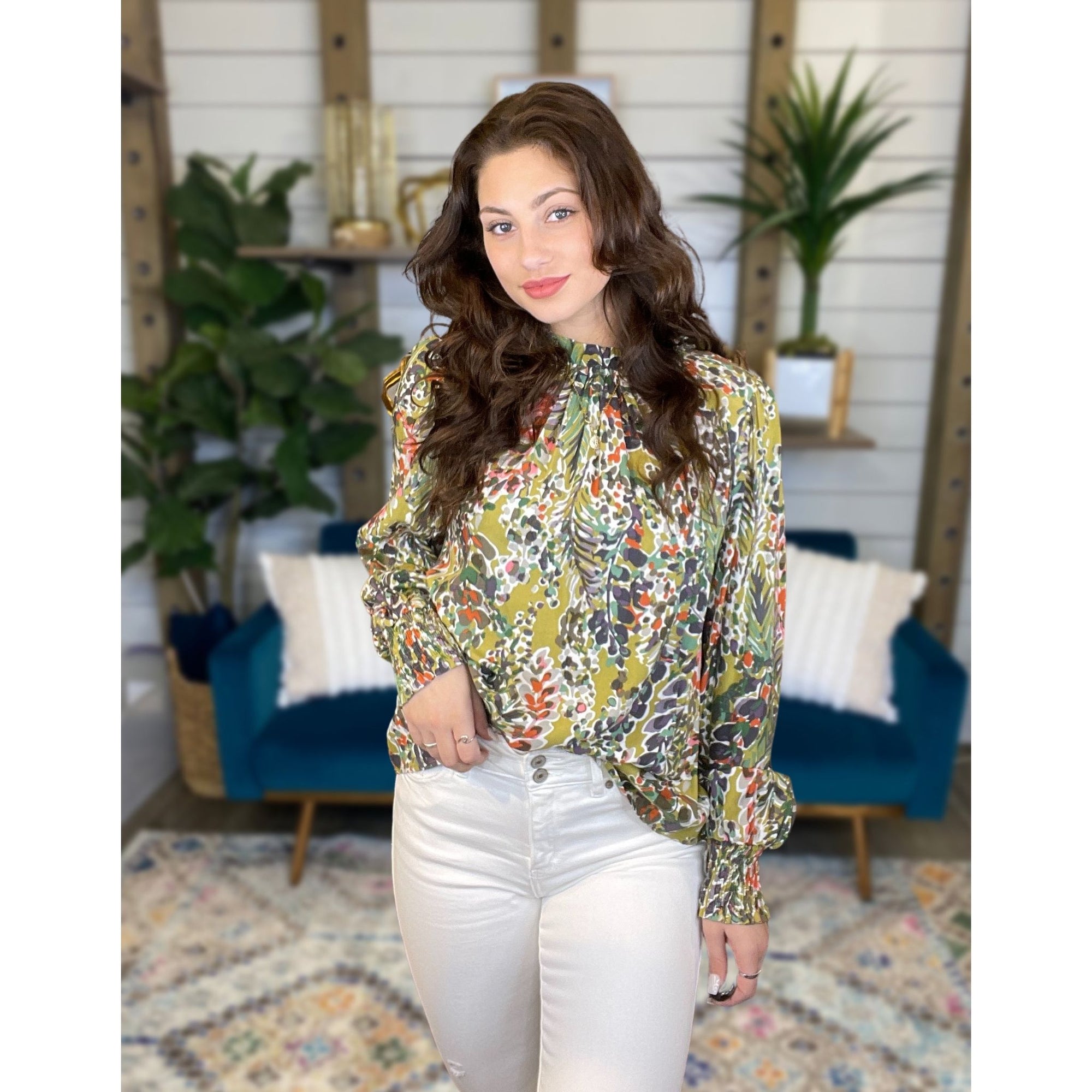 Wyndham Smocked Blouse
