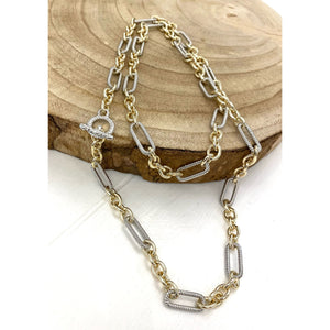 Lexi Layered Mixed Chain Link Necklace