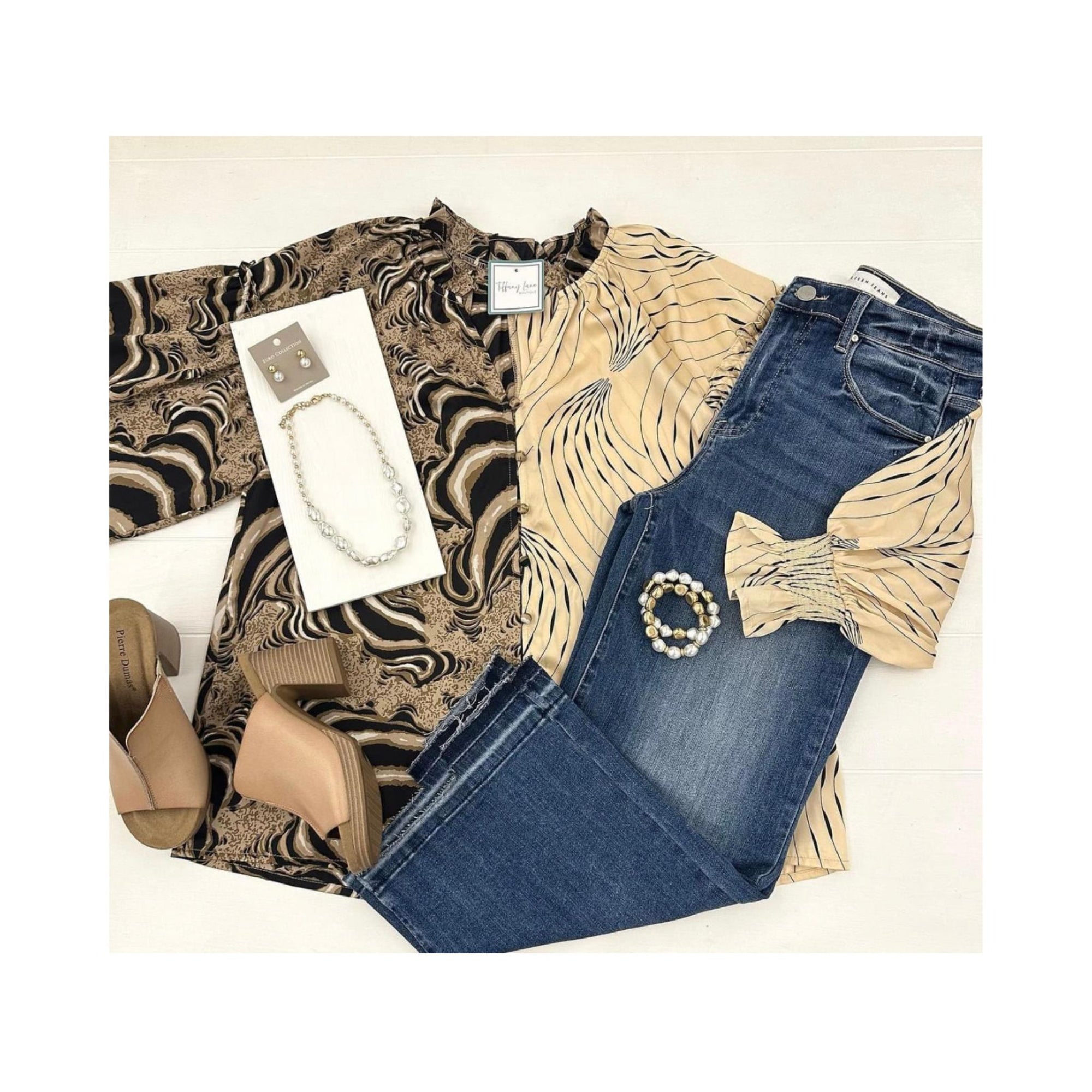 Feel The Energy Contrast Satin Blouse